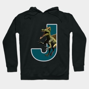 Dinosaur and letter Hoodie